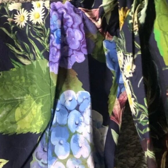 Cara Cara Floral Mini Dress - Blue and Green - Picture 7 of 10